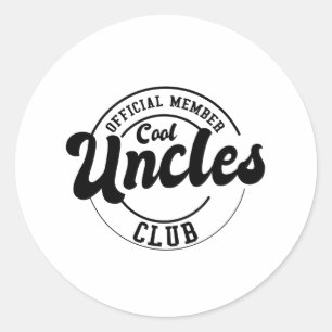 Officiële Lid Cool Ooms Club Vaderdag Ronde Sticker