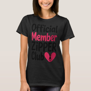 Officiële lid Zipper Club, Open Hart Byp Operatie T-shirt