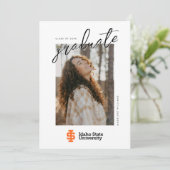Officiële logo-ontwerp van Idaho State University Aankondiging (Staand voorkant)