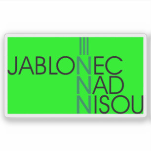 Officiële logo van Jablonec nad Nisou, Tsjechië Sticker