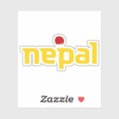 Officiële logo van Nepal Sticker (Vel)
