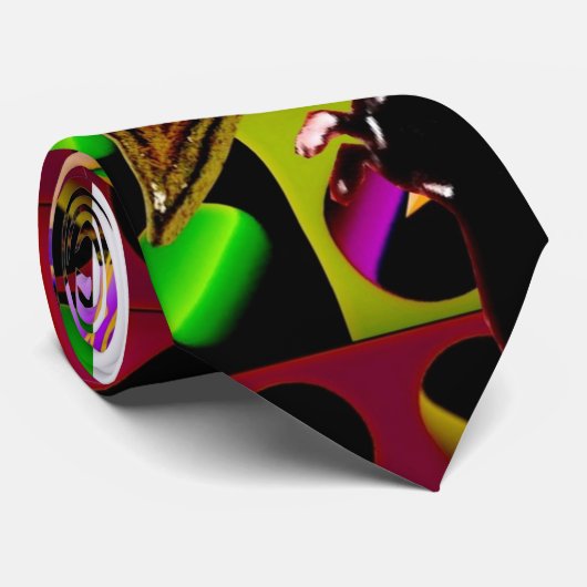 Officiële Mardi Gras Necktie Stropdas (Opgerold)