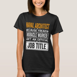 Officiële marinearchitectuur t-shirt