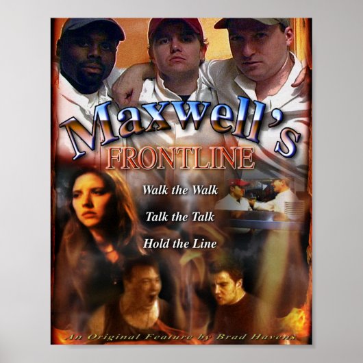 Officiële Maxwell's Frontline Movie Poster (Voorkant)