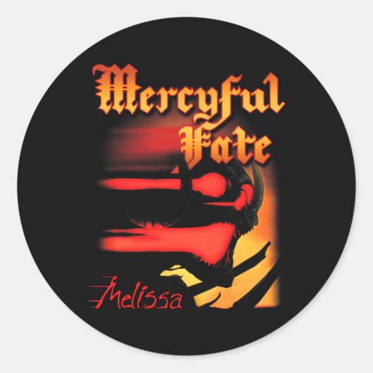 Officiële Mercyful Fate Melissa Ronde Sticker (Voorkant)