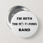 Officiële MIJN*T*FINES Logo Pin Ronde Button 7,6 Cm (Voorkant /achterkant)