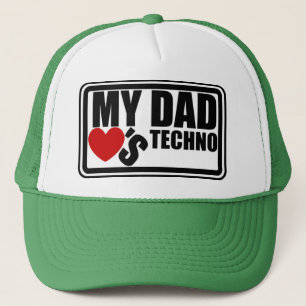 Officiële "Mijn vader houdt van Techno" Trucker H Pet