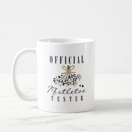 Officiële mistletoe-test koffiemok (Links)
