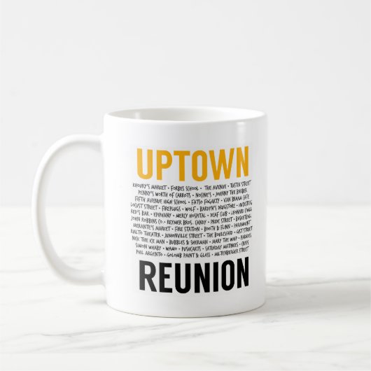 Officiële Mok van 2019 Uptown Reunion Coffee (Links)