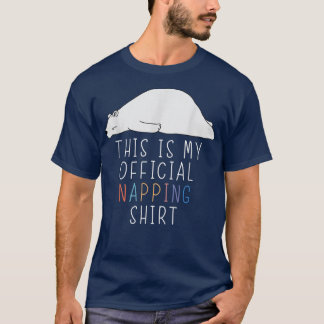 Officiële NappingFunny Beer Lazy Humor Joke T-shirt