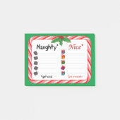 Officiële Naughty of Nice lijst Post-it® Notes (Voorkant)