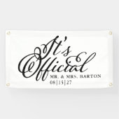 Officiële net getrouwde auto banner (Horizontaal)