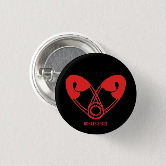 Officiële No Hate Space Button (Voorkant /achterkant)