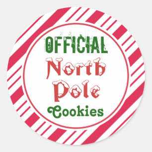Officiële Noord-Pole Cookies Stickers