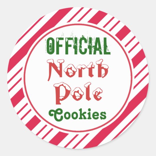Officiële Noord-Pole Cookies Stickers (Voorkant)