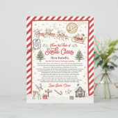 Officiële Noordpool-brief van Santa (Staand voorkant)