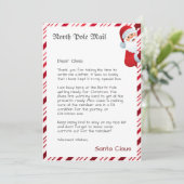 Officiële Noordpool-brief van Santa Kaart (Staand voorkant)