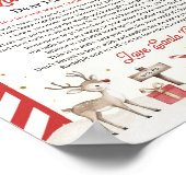 Officiële Noordpool-brief van Santa Poster (Hoek)