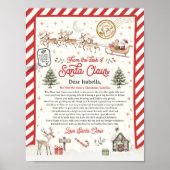 Officiële Noordpool-brief van Santa Poster (Voorkant)