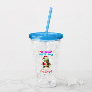 Officiële Noordpool Cookie Tester Giant Christmas Acryl Drinkbeker
