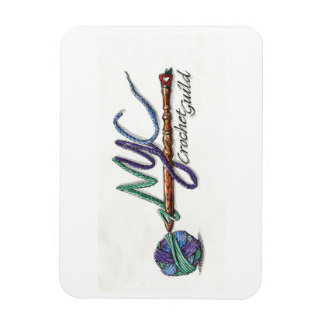 Officiële NYC Crochet Guild Flexible Photo Magnet Magneet