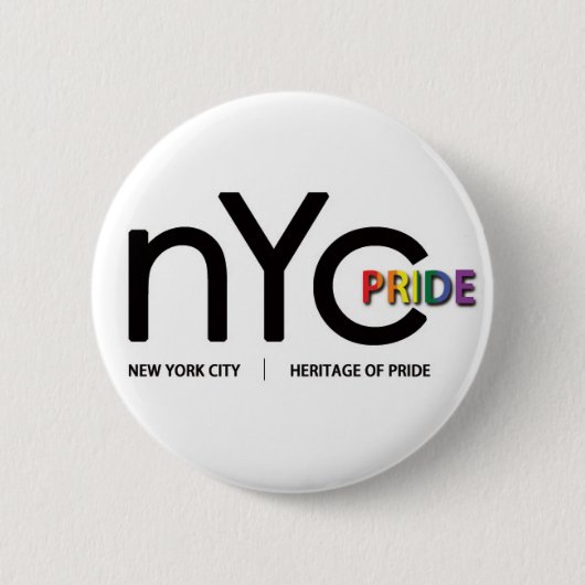 Officiële NYC Pride-Button Ronde Button 5,7 Cm (Voorkant)