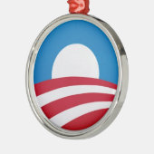 Officiële Obama campagne logo Metalen Ornament (Links)