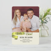 Officiële Ours Fotoadoptie Aankondiging Kaart (Staand voorkant)