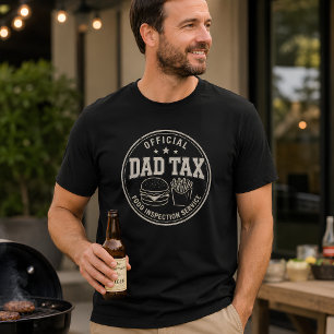 Officiële Papa Belasting Eten Inspectie Dienst T-shirt