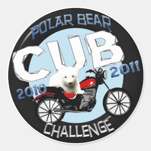 Officiële Polar Beer Cub Challenge Sticker (Voorkant)