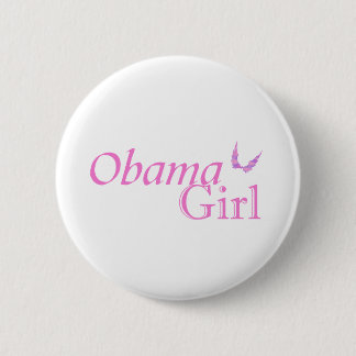Officiële pop van Obama Girl Ronde Button 5,7 Cm