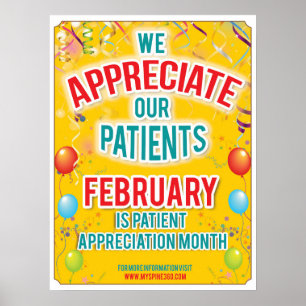 Officiële Poster van februari Patiëntenwaardering