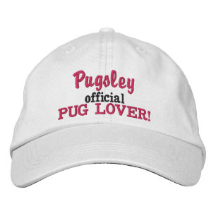 Officiële Pug Lover Geborduurd Pet