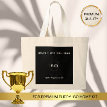 Officiële Puppy Starter Kit BLACK & WHITE Tote Tas
