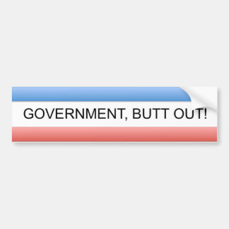 Officiële regering, maar geen Bumpersticker