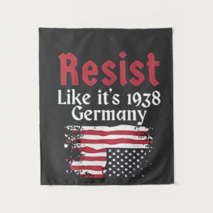 Officiële Resist Like It's 1938 Duitsland Resist Wandkleed