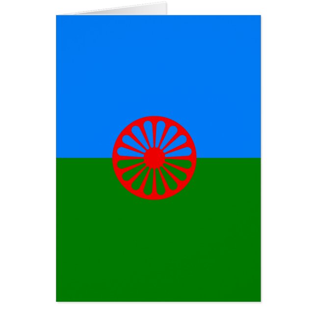 Officiële Romaanse zigeunervlag (Voorkant)