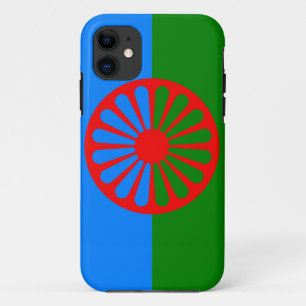 Officiële Romaanse zigeunervlag iPhone 11 Hoesje