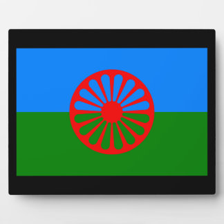 Officiële Romaanse zigeunervlag Fotoplaat