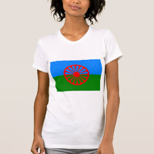 Officiële Romaanse zigeunervlag T-shirt