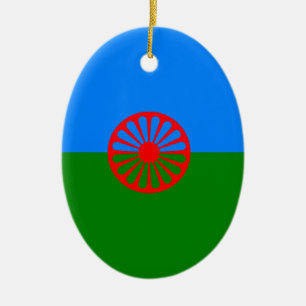 Officiële Romany gypsy vlag Keramisch Ornament