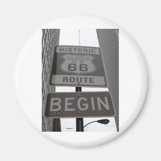 Officiële Route 66 begint teken Magneet