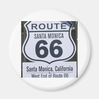 Officiële route 66 eindteken santa monica magneet