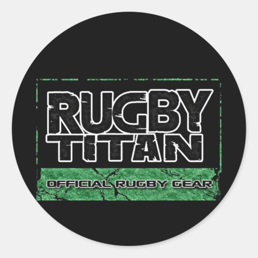 Officiële Rugby-Titan Stickers (Voorkant)