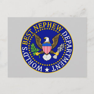Officiële 's Werelds beste Nephew-afdeling Briefkaart
