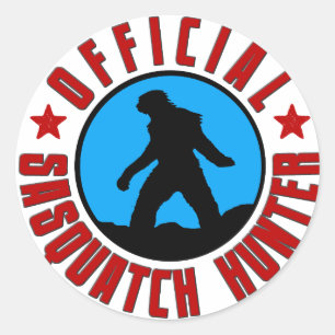 Officiële Sasquatch Hunter! Bigfoot Lid Sticker