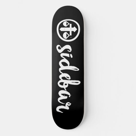 Officiële Sidebar Skateboard Logo Deck (Voorkant)