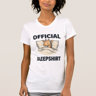 Officiële slaapshirt Giraffe Grappig slaap shirt D