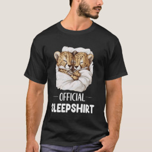 Officiële Slaarshirt Slapende Jachtluipaard Dieren T-shirt