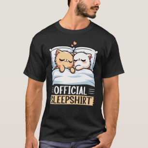 Officiële slaatshirt grappige Perzische kat dutje  T-shirt